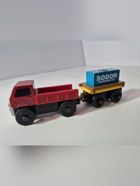 Thomas & Friends Wooden Railway Lorry 1 & Flatbed Vintage 2001